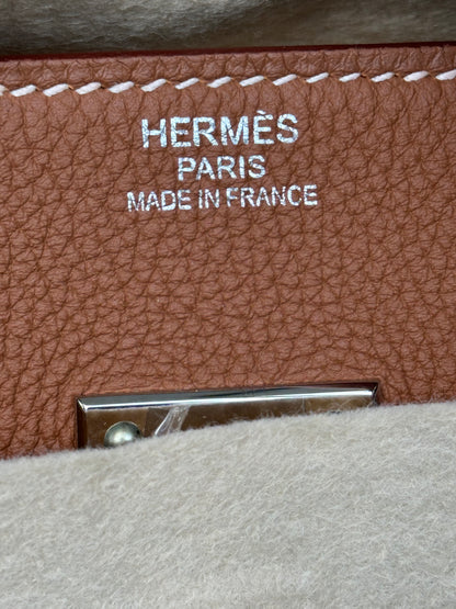 Hermes Gold Togo & Canvas HAC Birkin 50