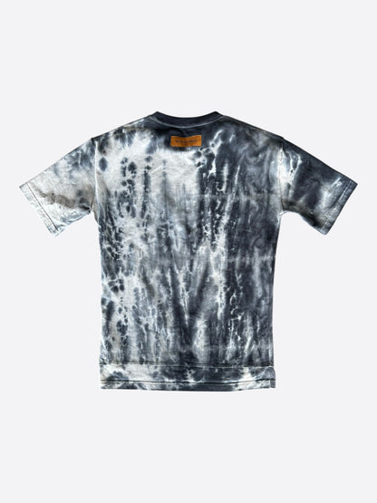 Louis Vuitton Grey & Orange Tie-Dye Graffiti T-Shirt