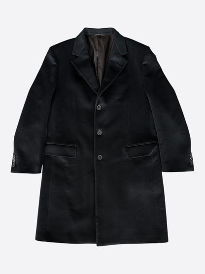 Louis Vuitton Black Wool Peacoat
