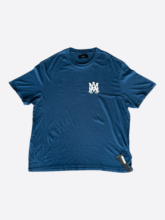 Amiri Blue & White MA Core Logo T-Shirt