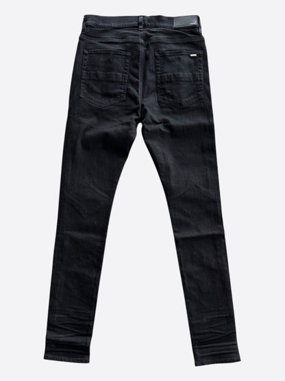 Amiri Black & Multicolor Paisley Patch MX1 Jeans