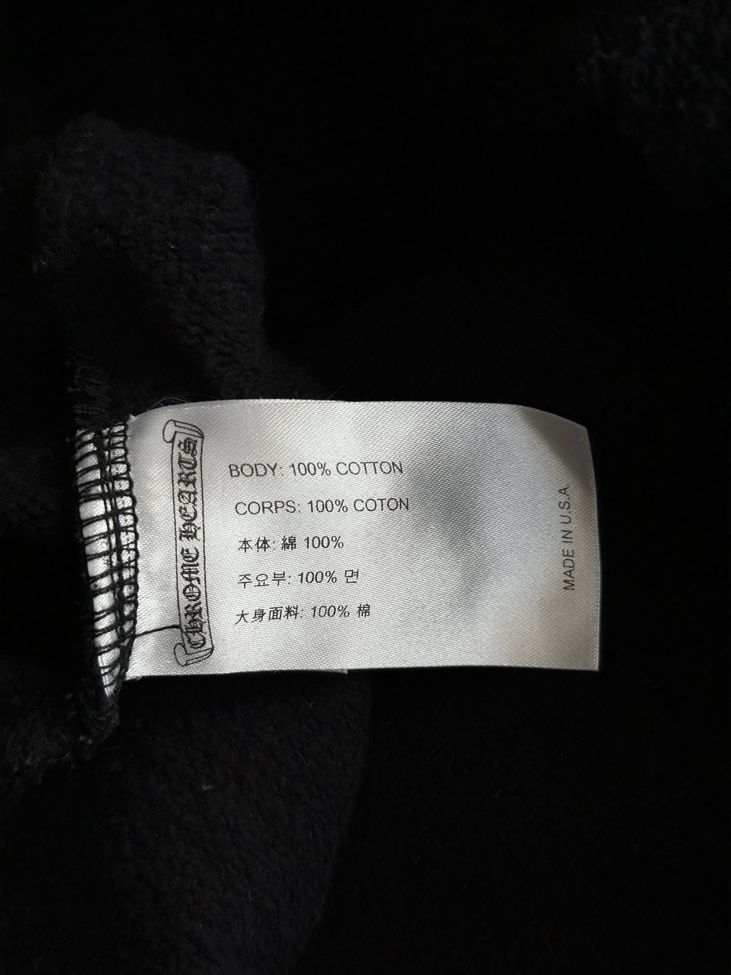 Chrome Hearts Black Multicolor Foti Zip Up Hoodie