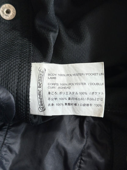 Chrome Hearts Black & White Snap Button Tearaway Track Pants