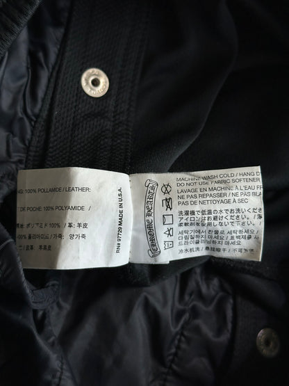 Chrome Hearts Black & White Snap Button Tearaway Track Pants