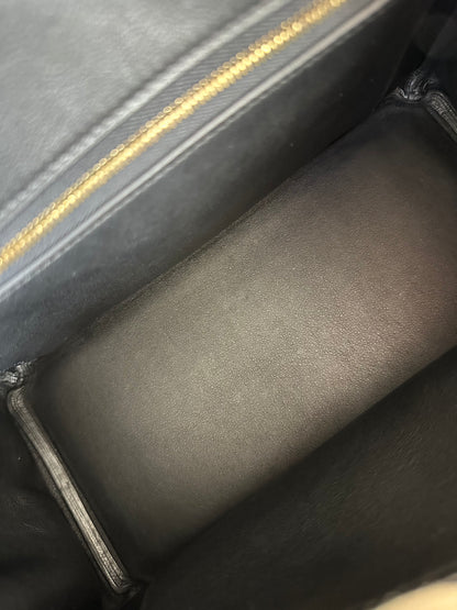 Hermes Black Swift & Gold Hardware Birkin 25