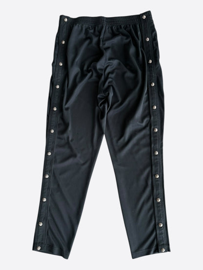 Chrome Hearts Black & White Snap Button Tearaway Track Pants