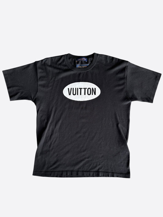 Louis Vuitton Black & White Vuitton Intarsia T-Shirt