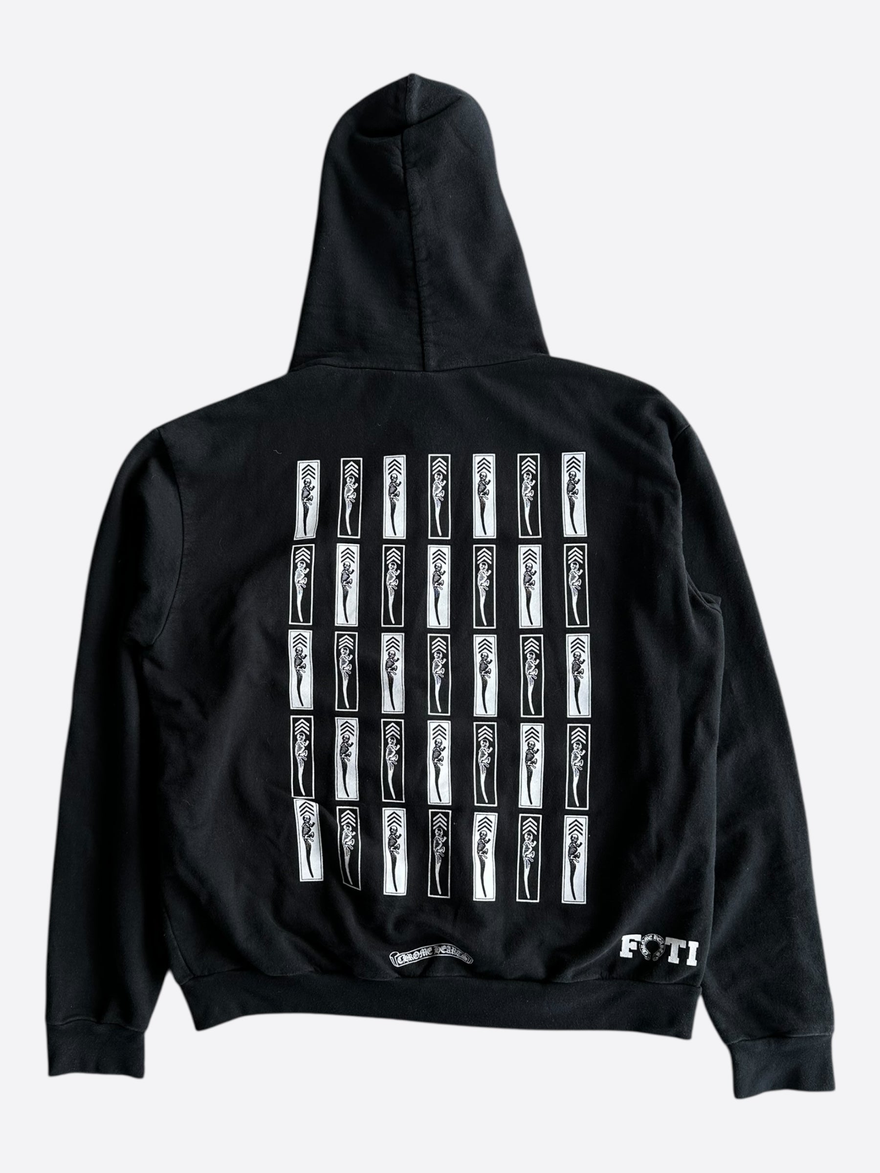 Chrome Hearts Black Multicolor Foti Zip Up Hoodie – Savonches