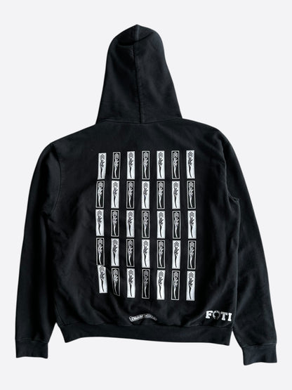 Chrome Hearts Black Multicolor Foti Zip Up Hoodie