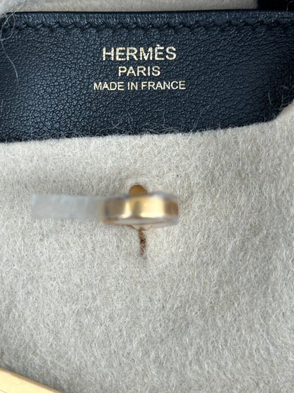 Hermes Black Swift & Gold Hardware Birkin 25