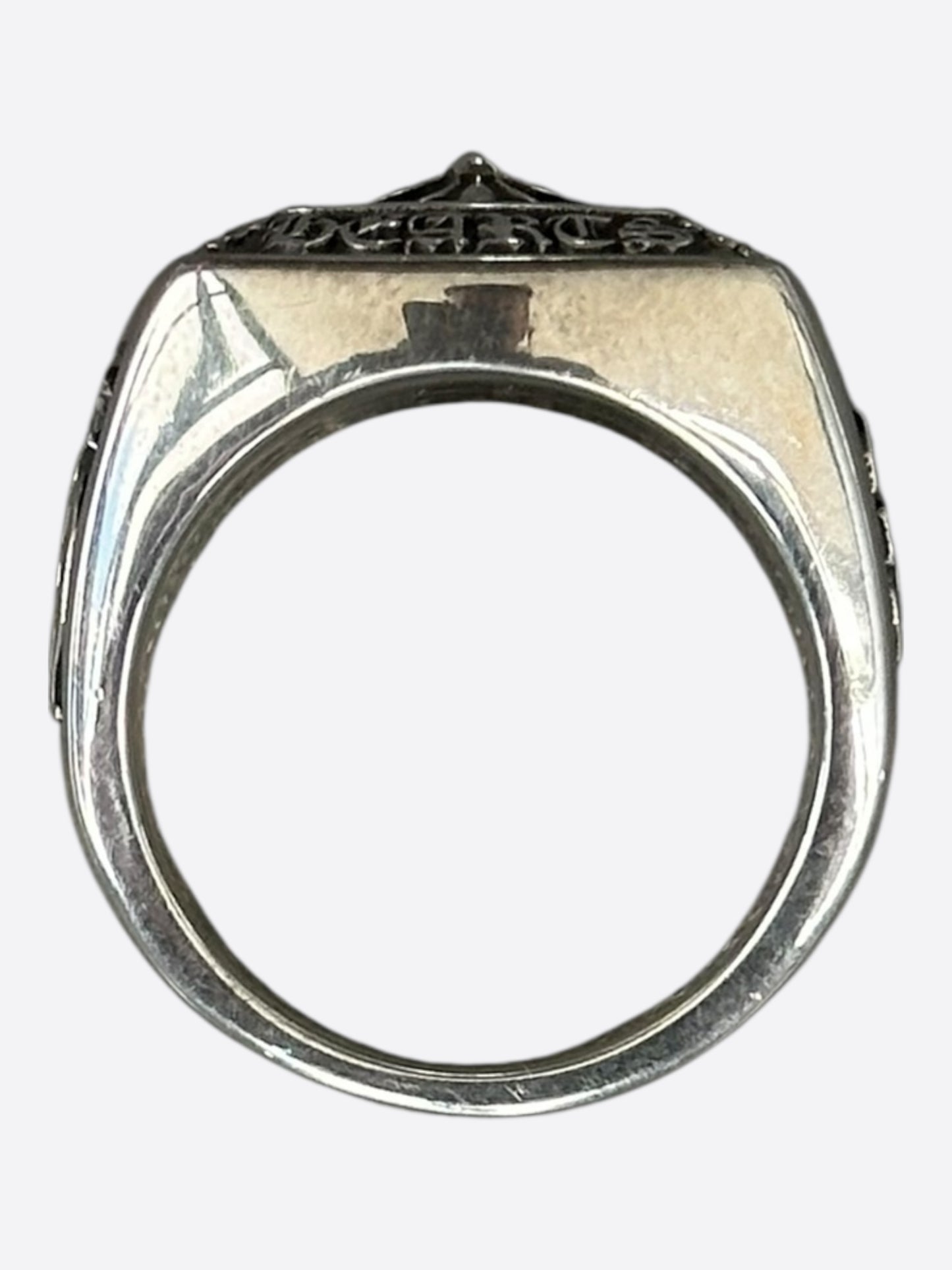Chrome Hearts Silver & Diamond Championship Ring