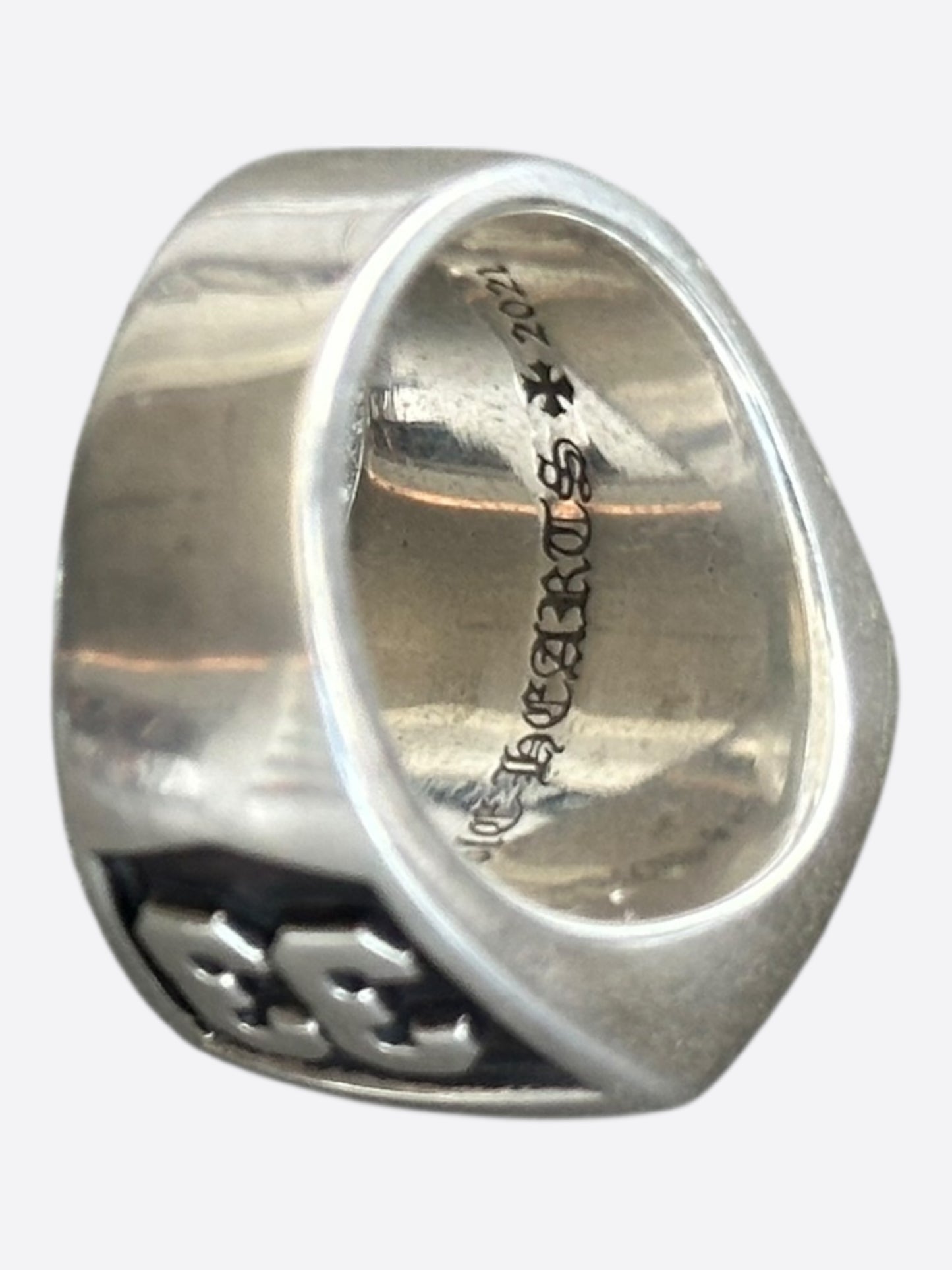 Chrome Hearts Silver & Diamond Championship Ring