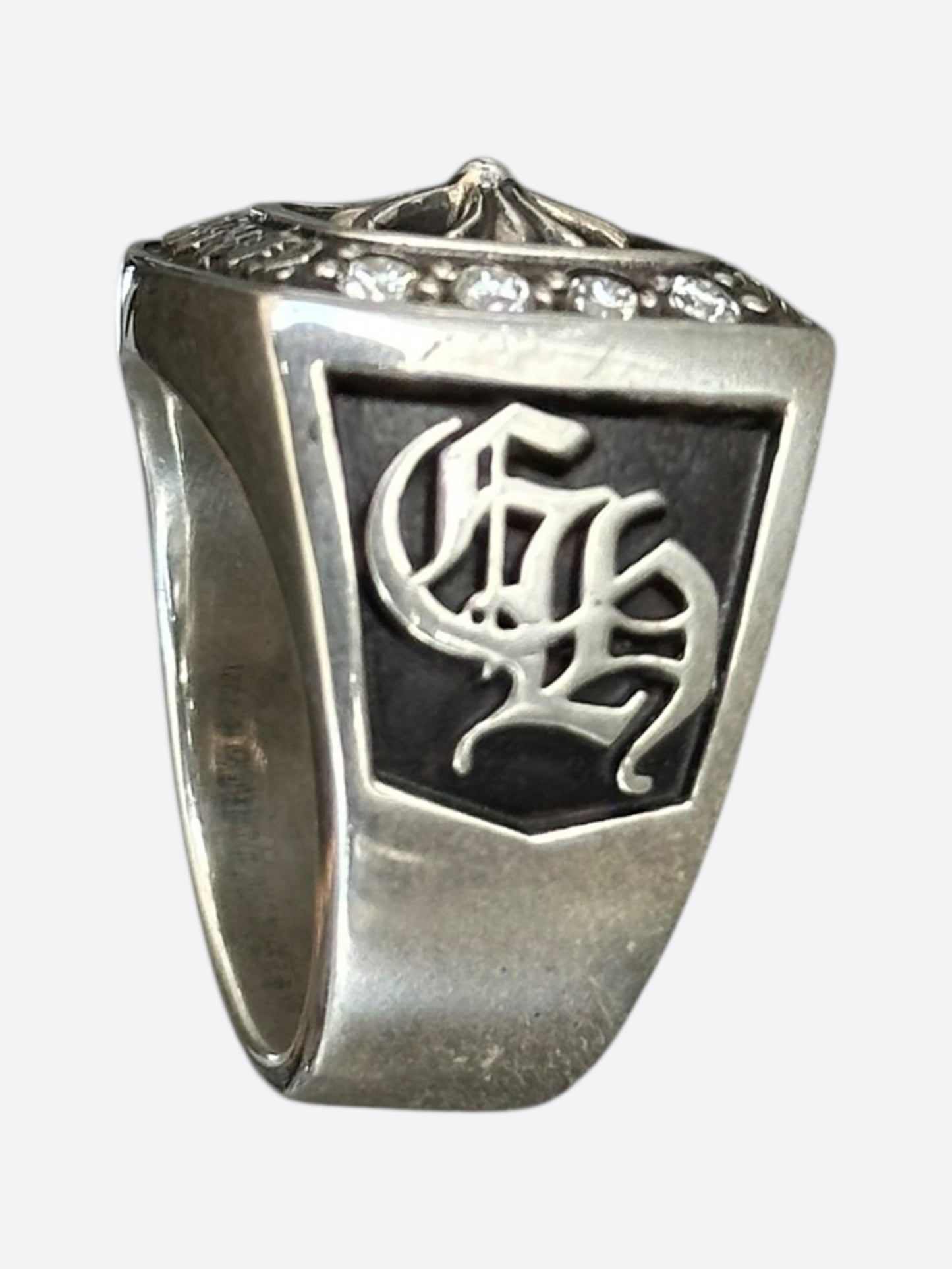 Chrome Hearts Silver & Diamond Championship Ring