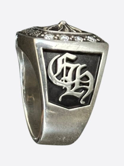 Chrome Hearts Silver & Diamond Championship Ring