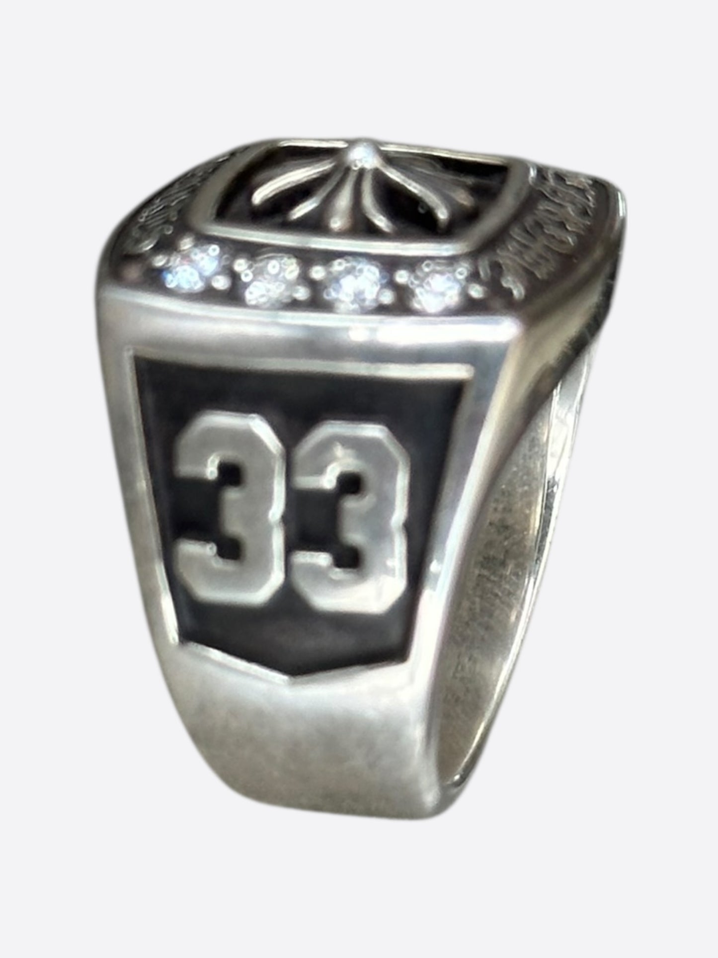 Chrome Hearts Silver & Diamond Championship Ring