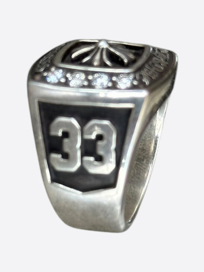 Chrome Hearts Silver & Diamond Championship Ring