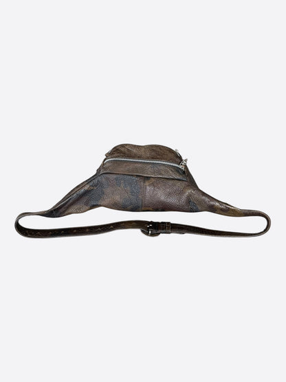 Chrome Hearts Green Camouflage Leather Snat Pack