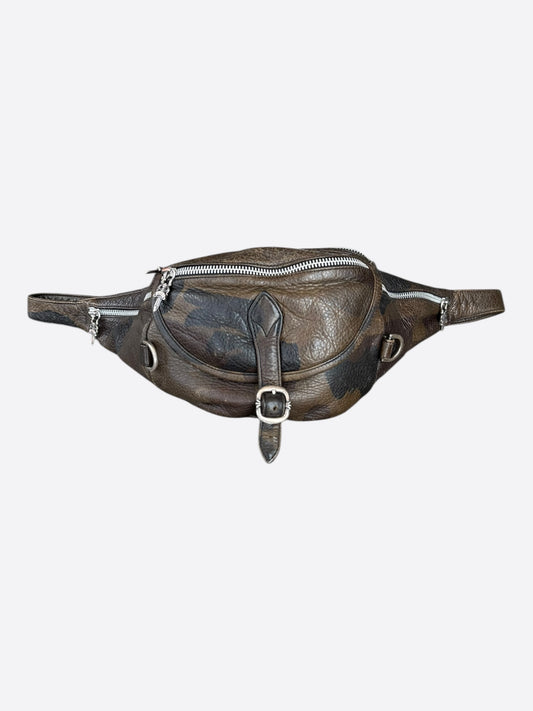Chrome Hearts Green Camouflage Leather Snat Pack