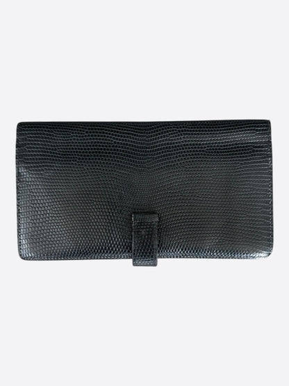 Hermes Black Lizard Bearn Wallet