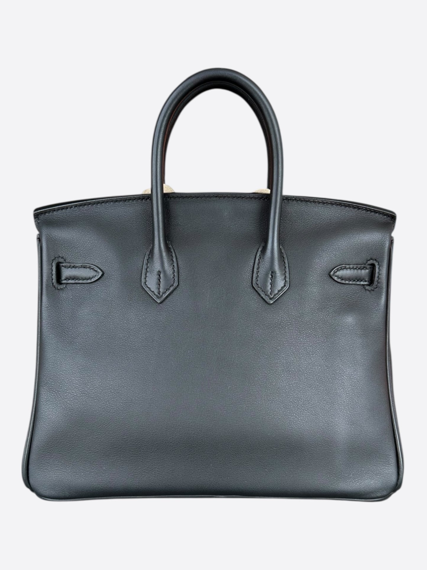 Hermes Black Swift & Gold Hardware Birkin 25