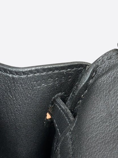 Hermes Black Swift & Gold Hardware Birkin 25