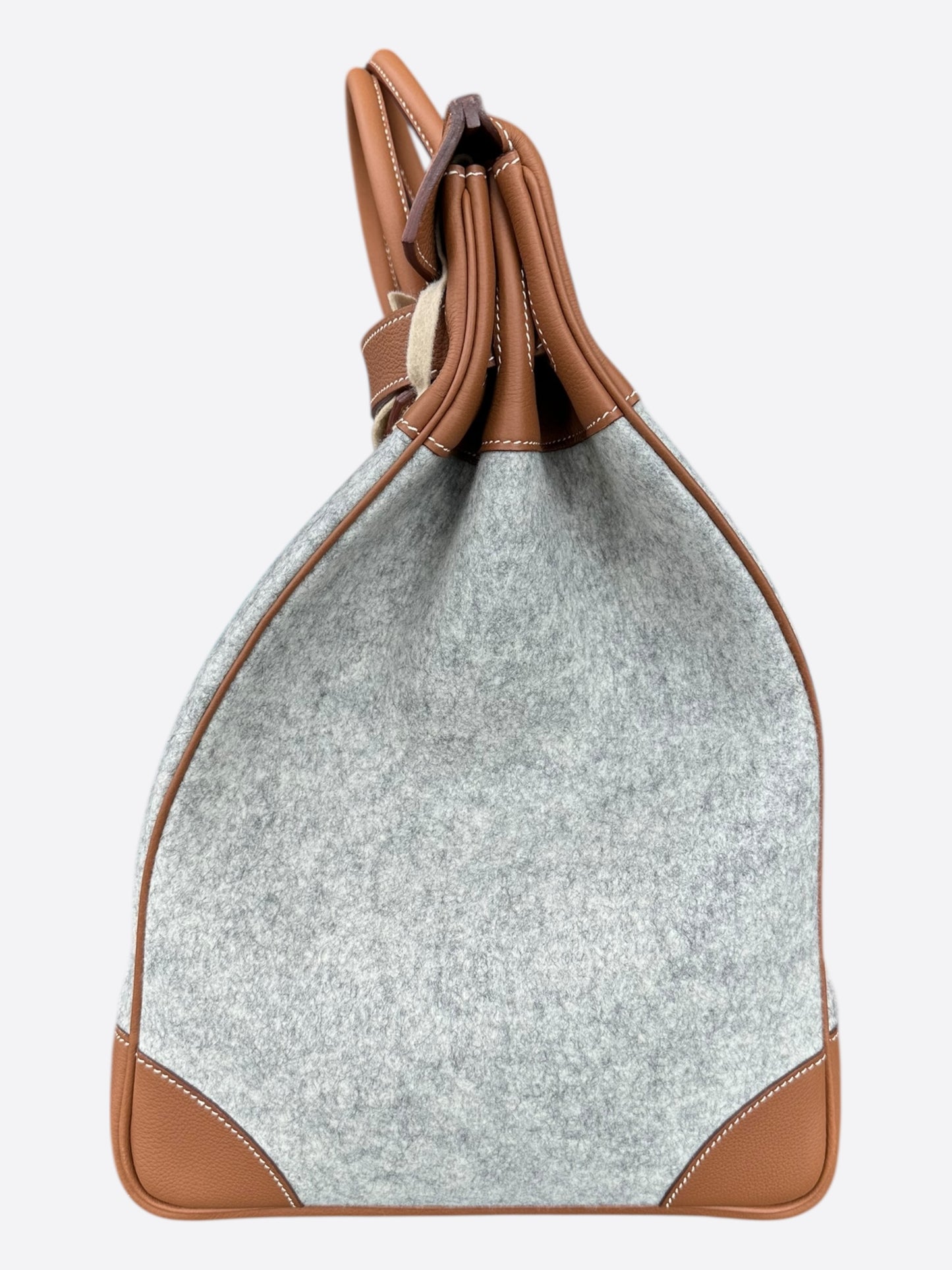 Hermes Gold Togo & Canvas HAC Birkin 50