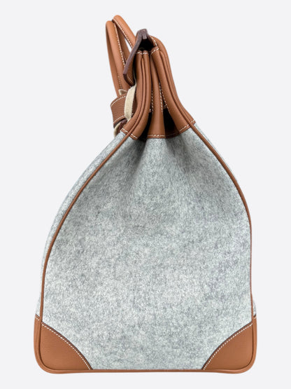 Hermes Gold Togo & Canvas HAC Birkin 50