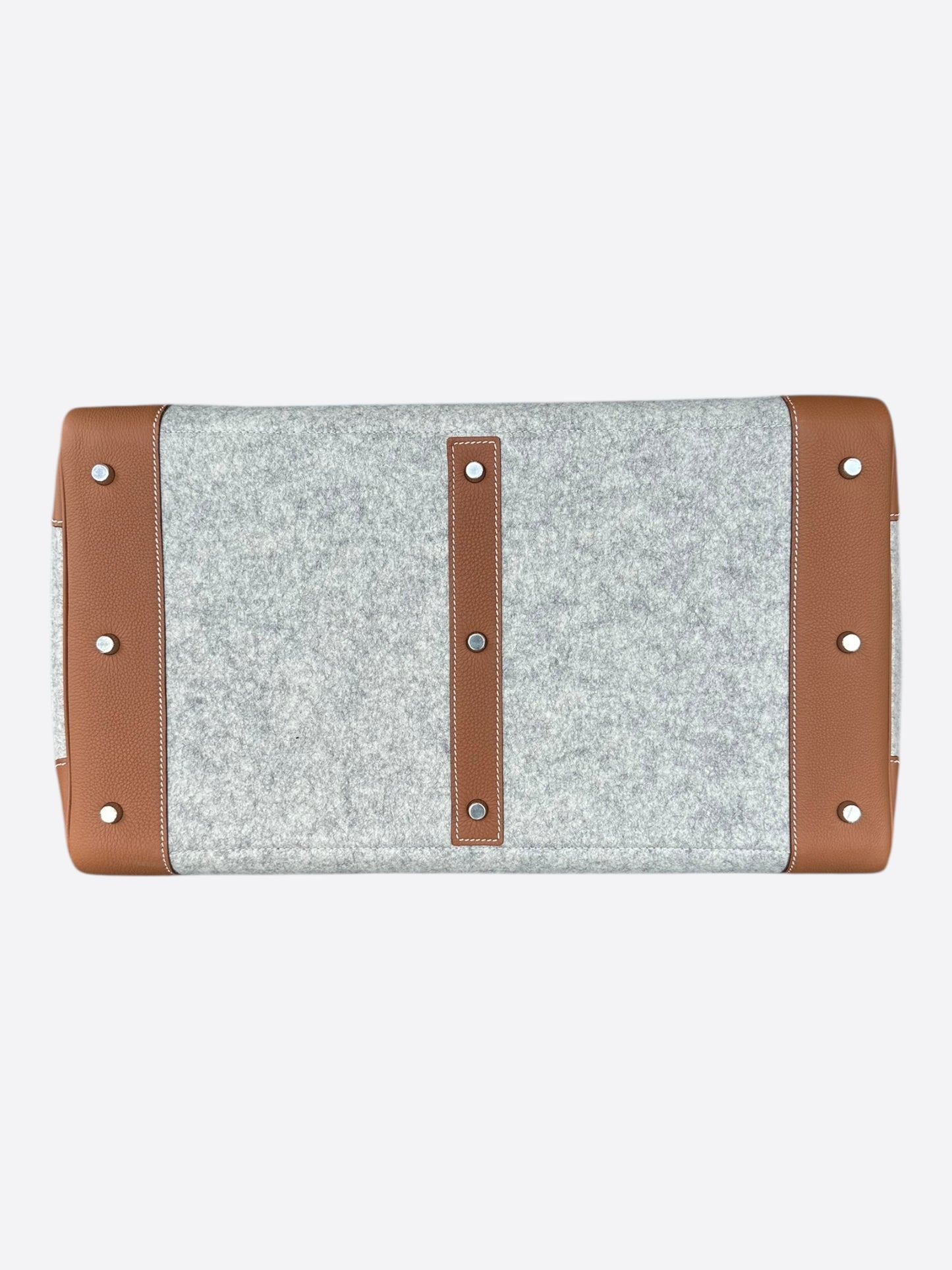 Hermes Gold Togo & Canvas HAC Birkin 50