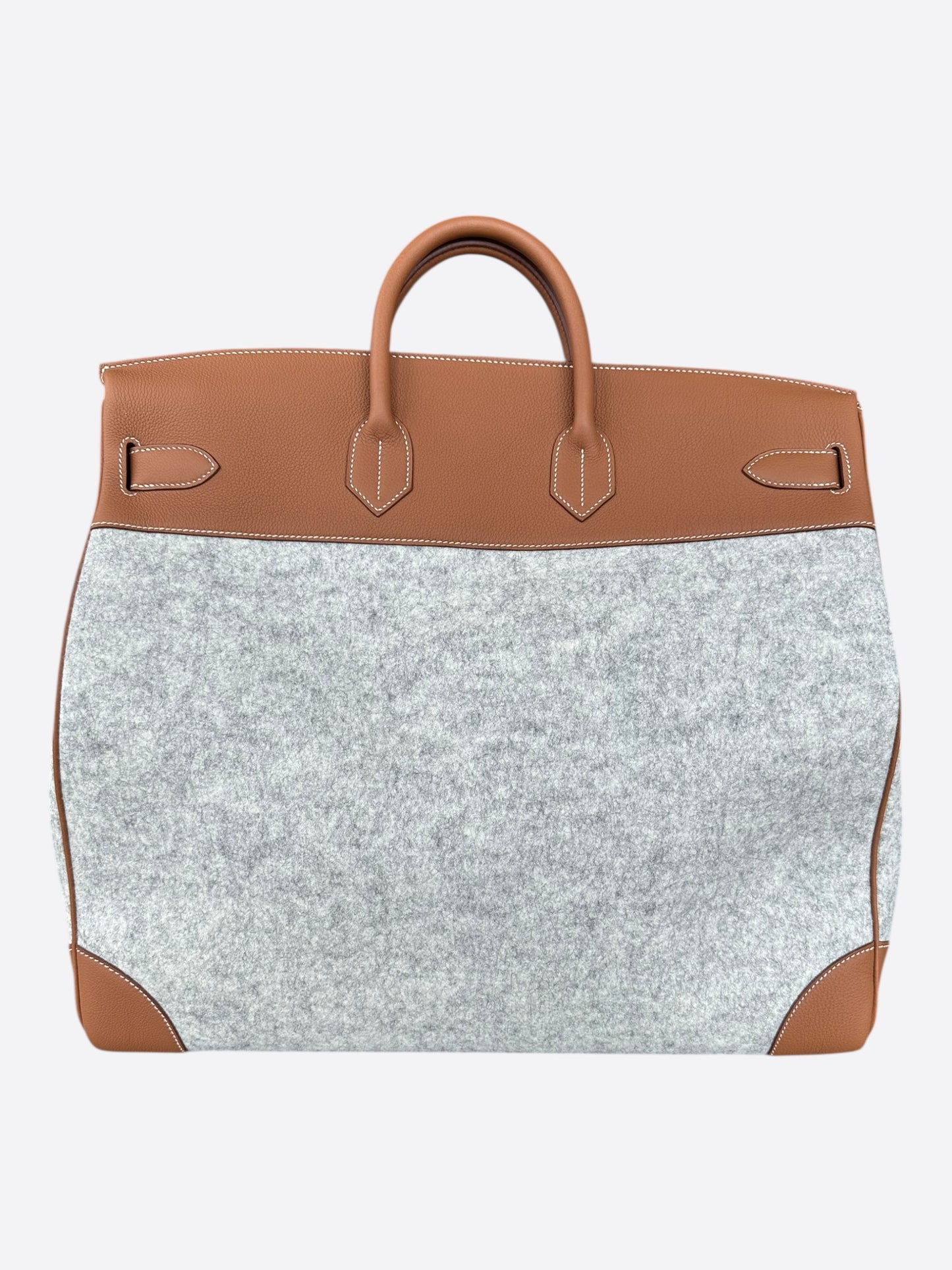 Hermes Gold Togo & Canvas HAC Birkin 50