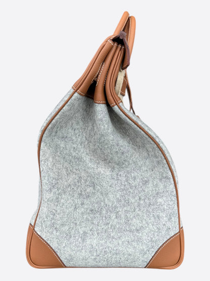 Hermes Gold Togo & Canvas HAC Birkin 50