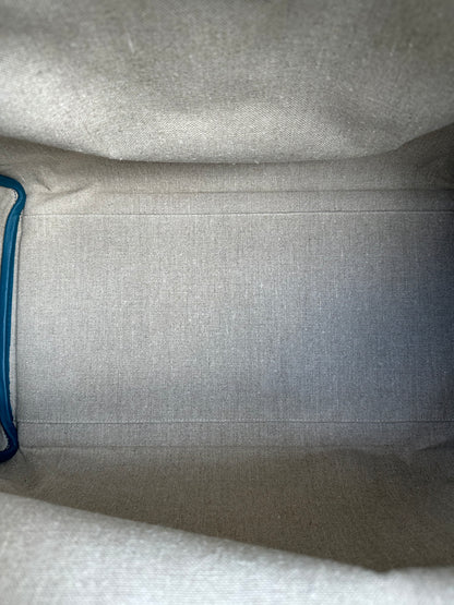 Hermes Blue Canvas & Togo HAC Birkin 50