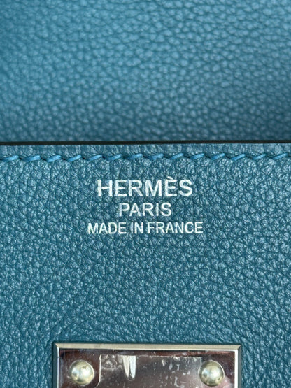 Hermes Blue Canvas & Togo HAC Birkin 50
