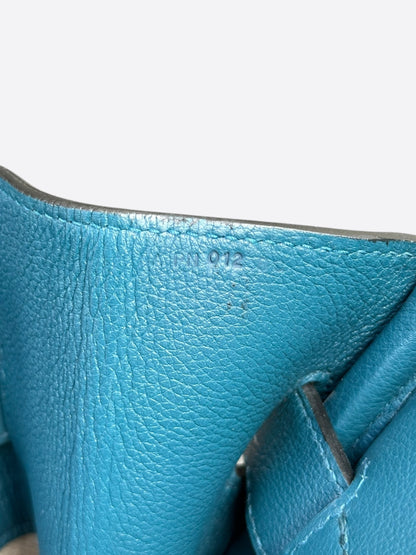 Hermes Blue Canvas & Togo HAC Birkin 50