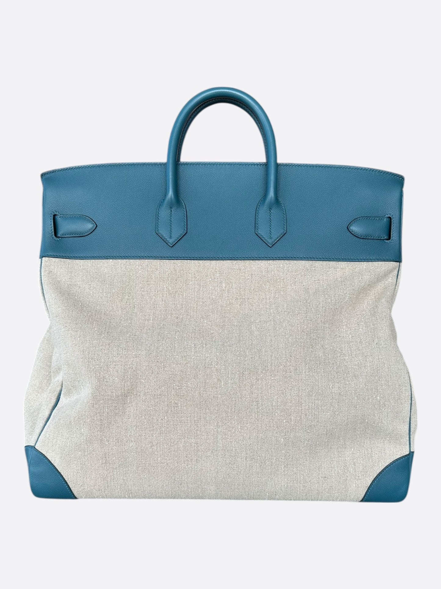 Hermes Blue Canvas & Togo HAC Birkin 50