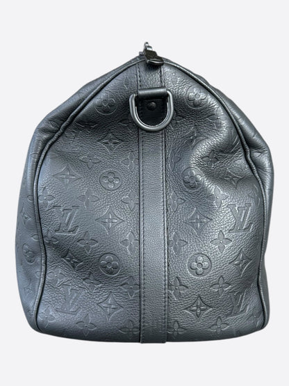 Louis Vuitton Black Monogram Shadow Keepall 50