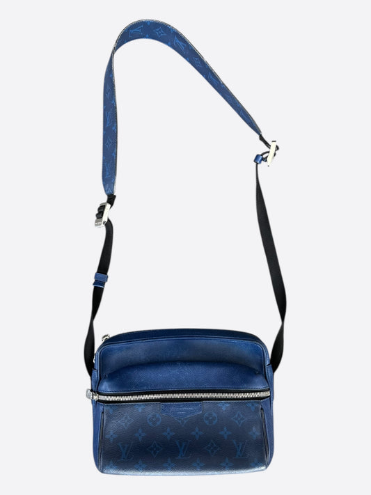 Louis Vuitton Blue Taigarama Monogram Outdoor Messenger Bag