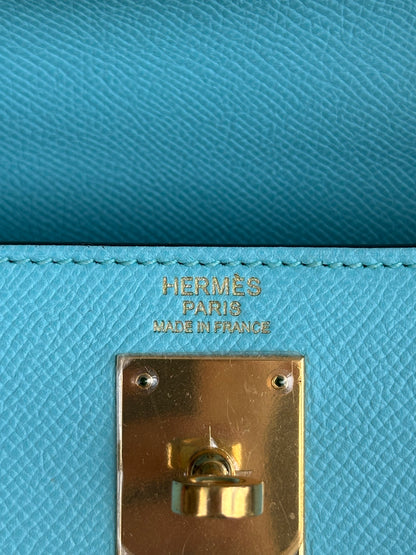 Hermes Tiffany Blue Epsom Kelly 32