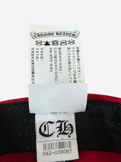Chrome Hearts Red & White CH Logo Hat