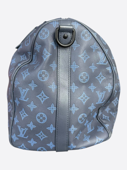 Louis Vuitton Blue Shadow Monogram Keepall 50
