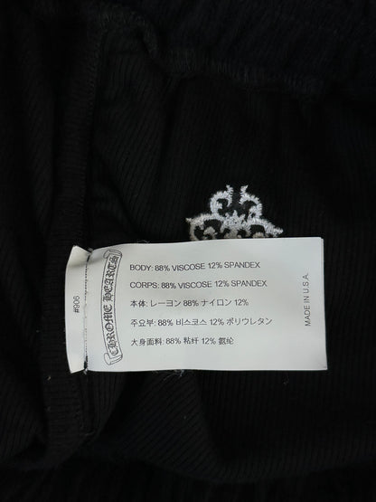 Chrome Hearts Black & White Dagger Women's Shorts