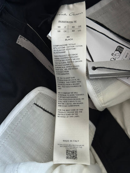 Rick Owens Black Cargobelas Wide Pants