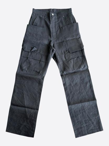 Rick Owens Black Stefan Cargo Pants