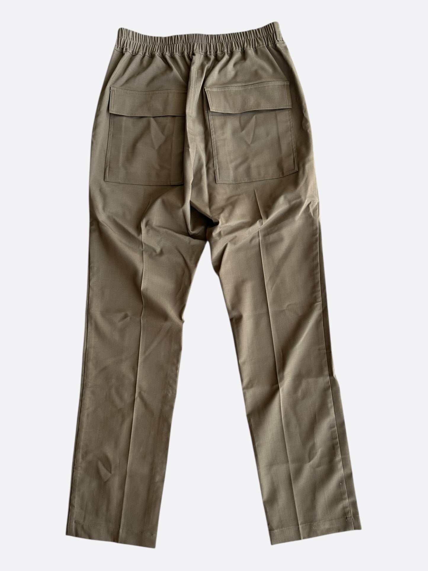 Rick Owens Beige Drawstring Slim Pants