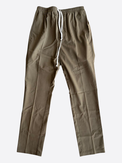Rick Owens Beige Drawstring Slim Pants