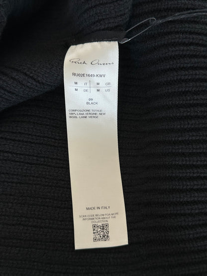 Rick Owens Black Fisherman Knitted Sweater