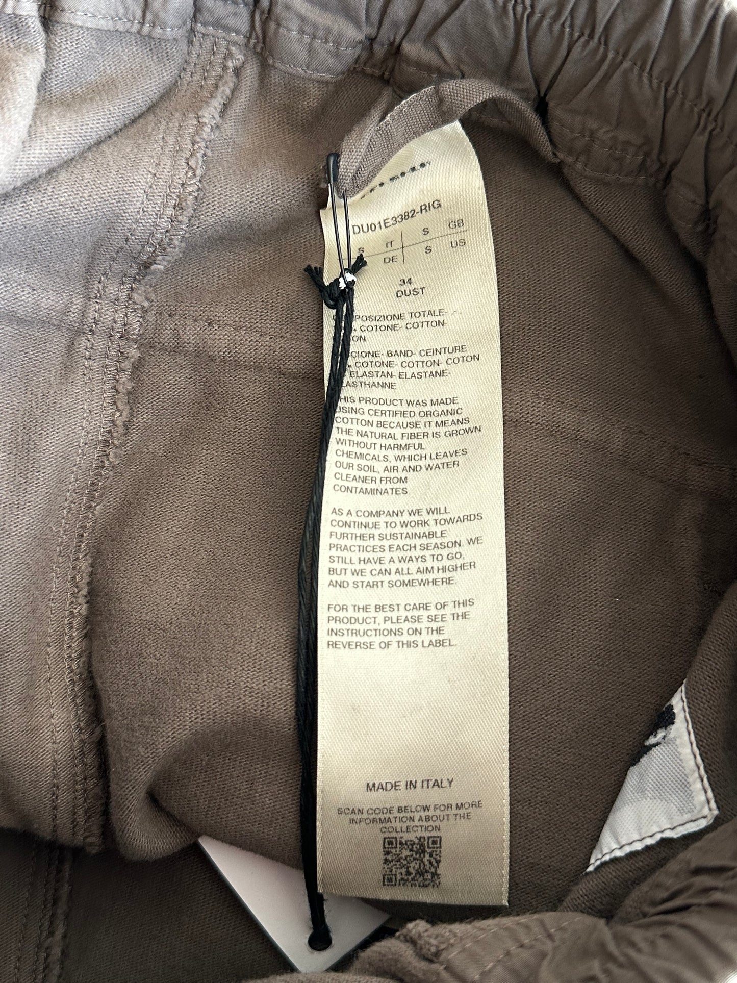 Rick Owens Dust Creatch Cargo Pod Shorts