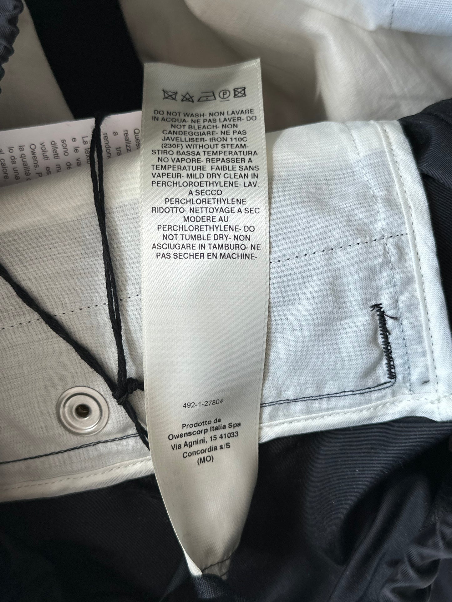 Rick Owens Black Cargobelas Tech Pants