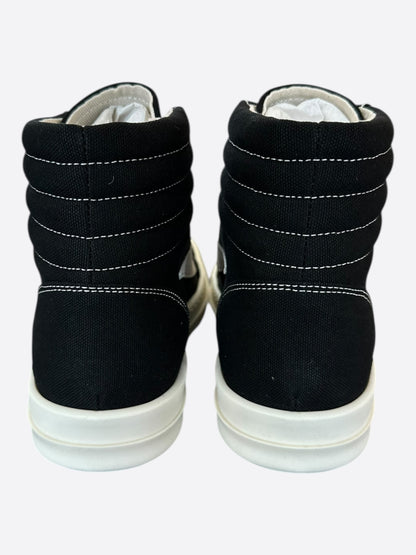 Rick Owens Black & White Vintage Women's High Top Sneakers