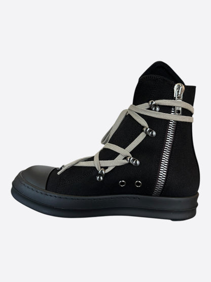 Rick Owens Black Hexagram Women's High Top Sneakers