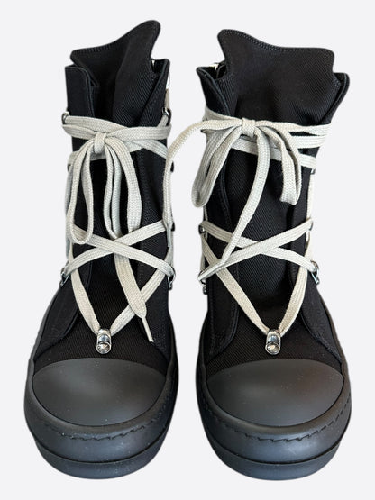 Rick Owens Black Hexagram Women's High Top Sneakers